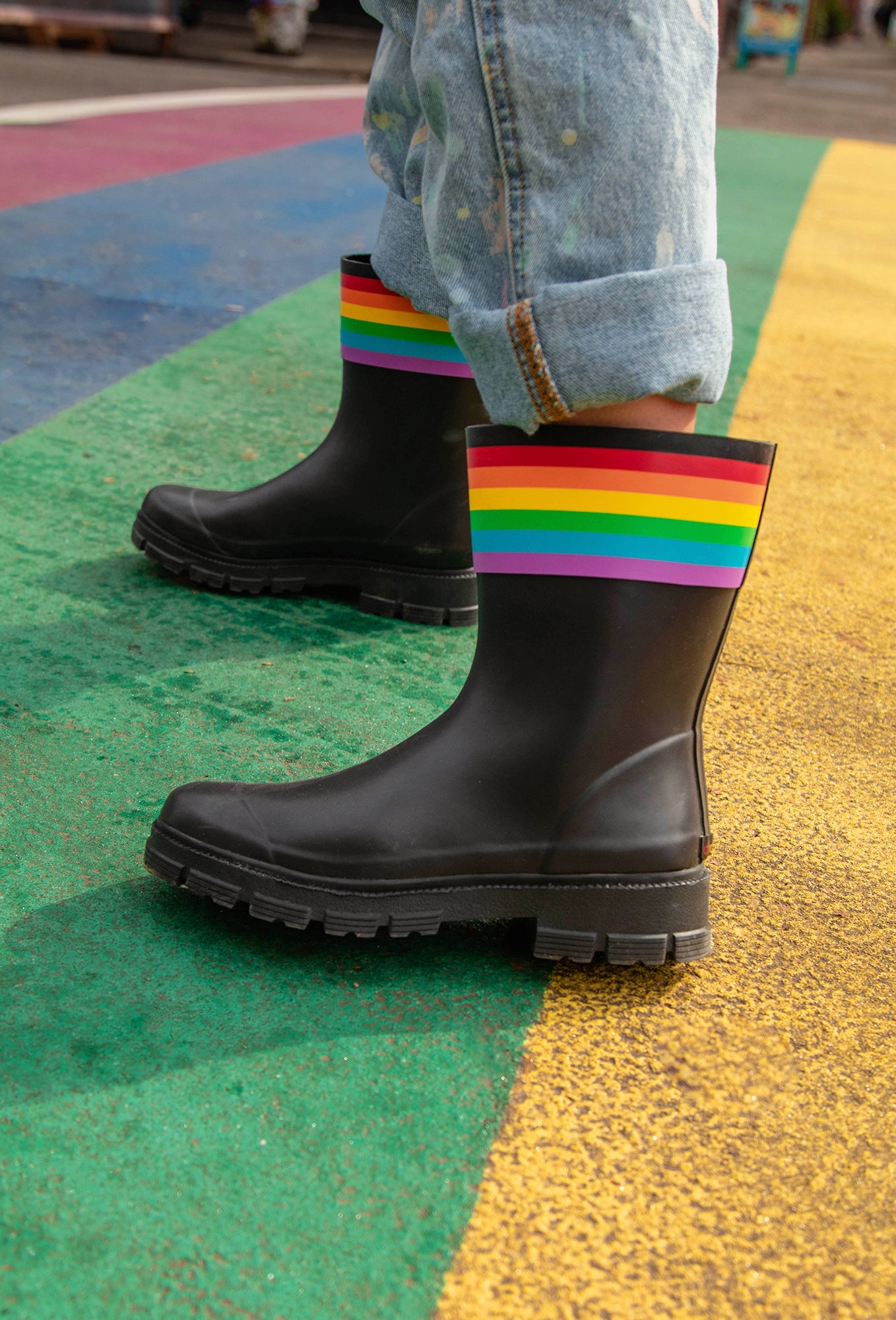 Storm Pride Mid Rain Boot - Black