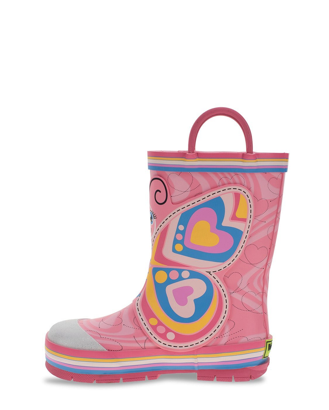 Kids Bella Butterfly Rain Boot - Pink - WSC B2B