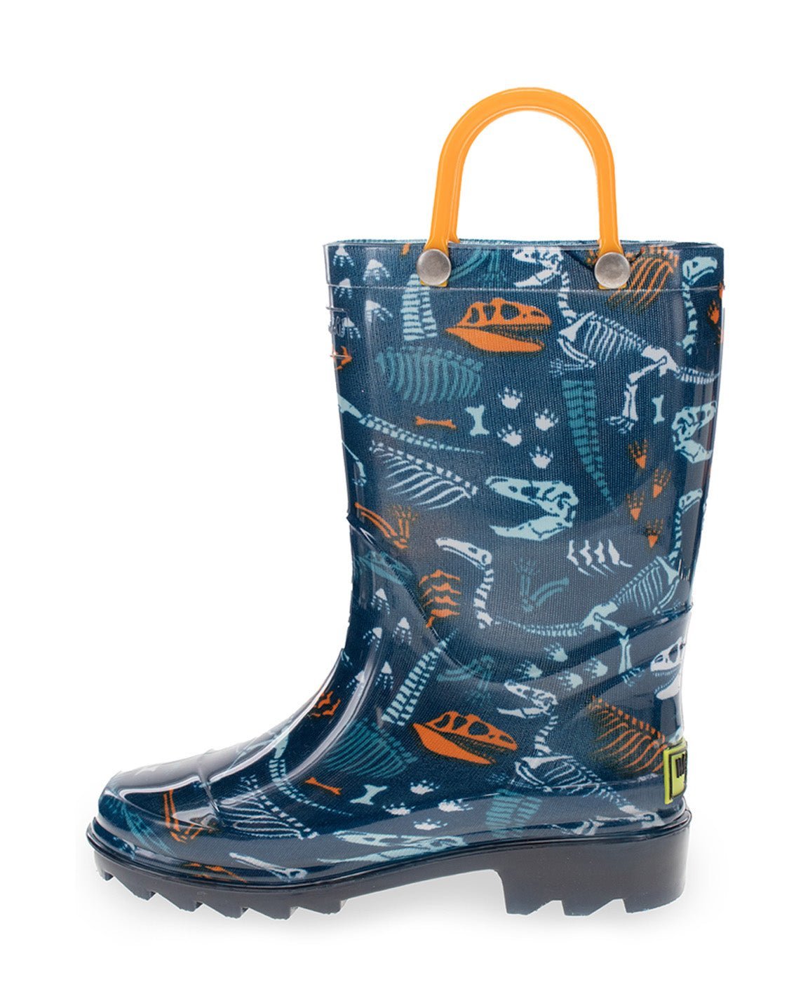 Kids Fossilized Lighted Rain Boot - Navy - Washington Shoe Company B2B