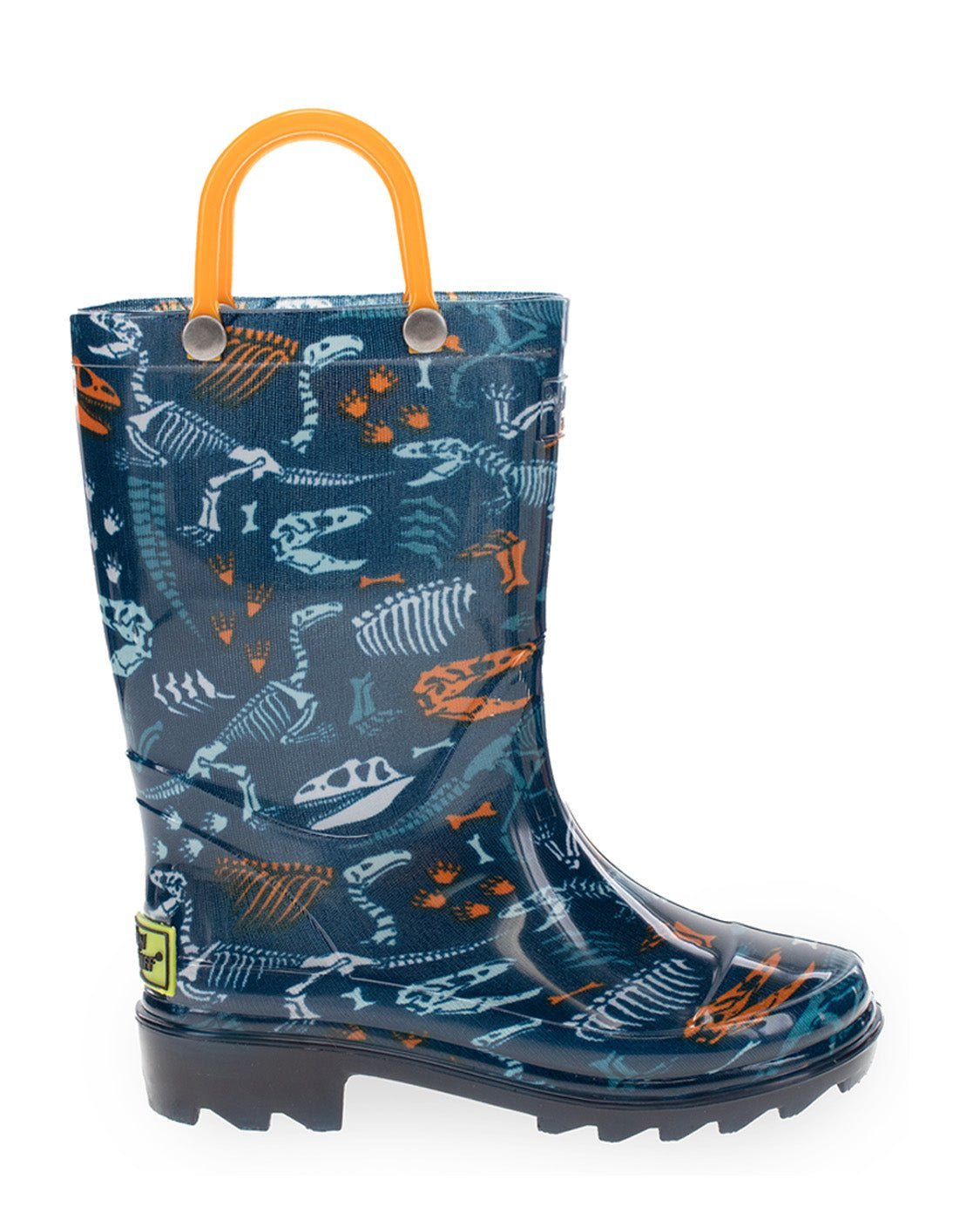 Kids Fossilized Lighted Rain Boot - Navy - Washington Shoe Company B2B