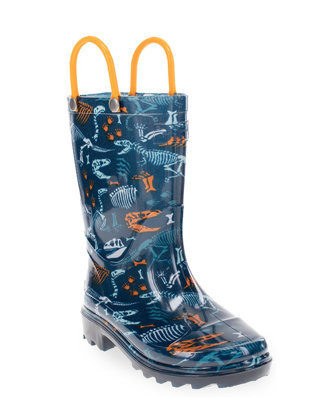 Kids Fossilized Lighted Rain Boot - Navy - Washington Shoe Company B2B