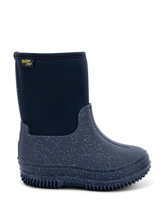 Kids Freestyle Neoprene Cold Weather Boot - Navy Glitter - Western Chief