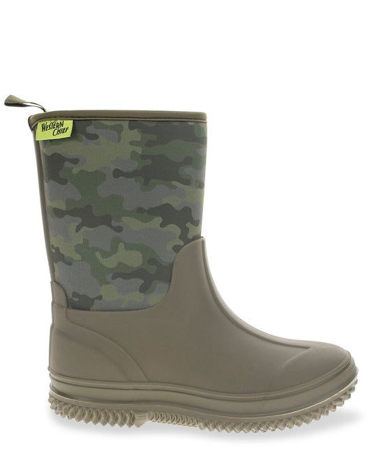 Kids Freestyle Neoprene Cold Weather Boot - Olive - Western Chief