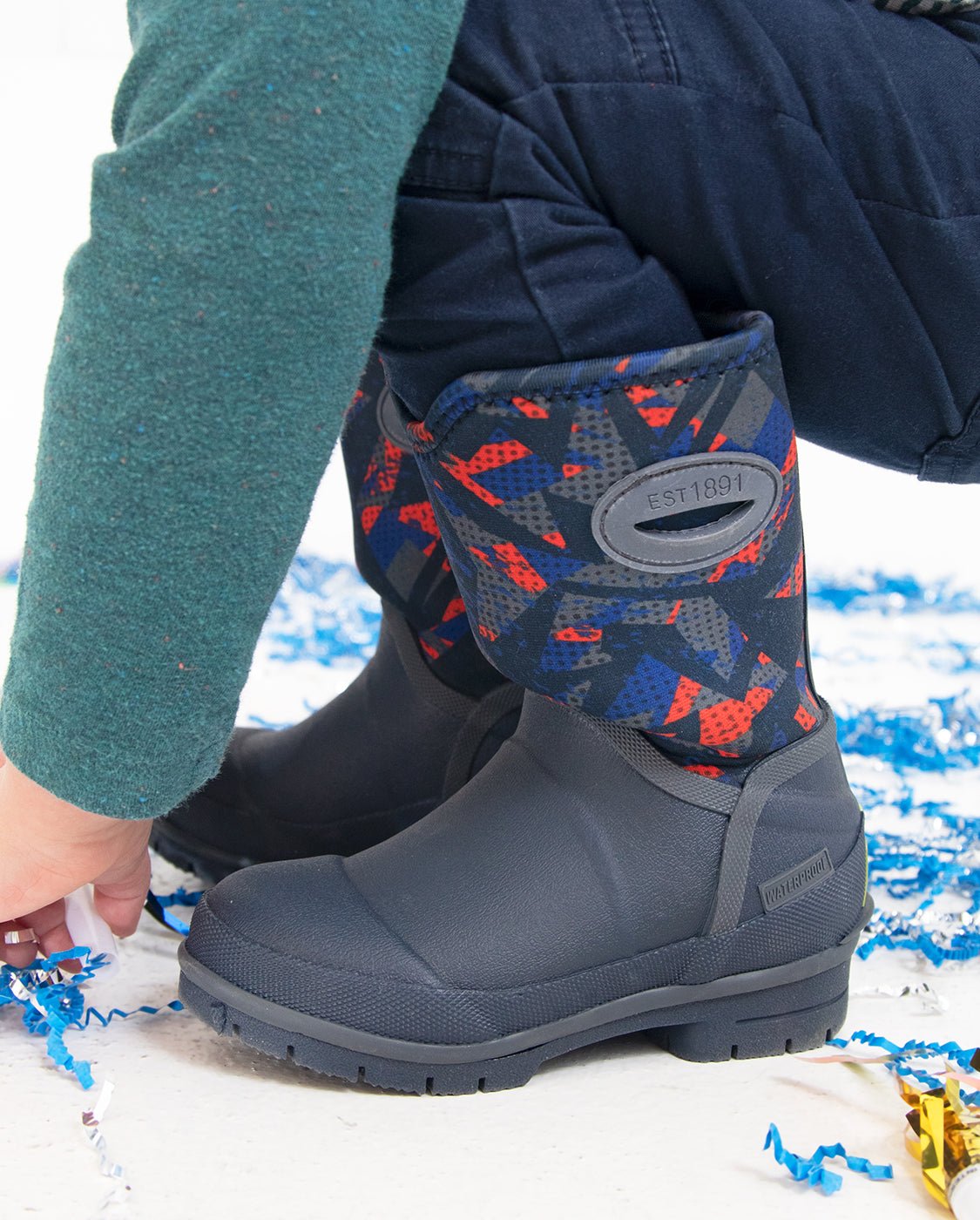 Kids Graphix Neoprene Cold Weather Boot - Navy - WSC B2B