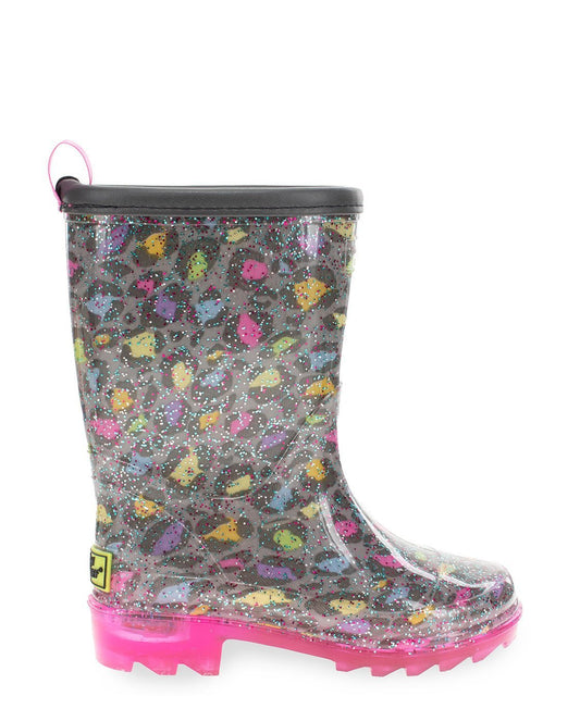 Kids Leopard Rain Boot - Multi - WSC B2B