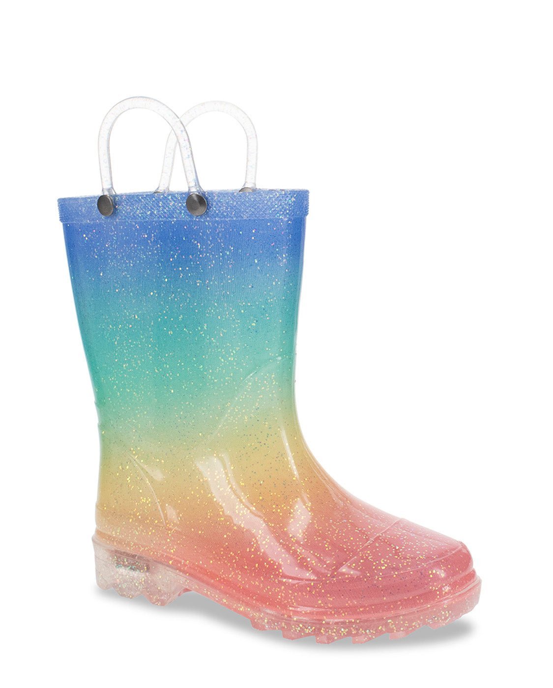 Kids Sparkle Metallic Lighted Rain Boot - Multi - Washington Shoe Company B2B