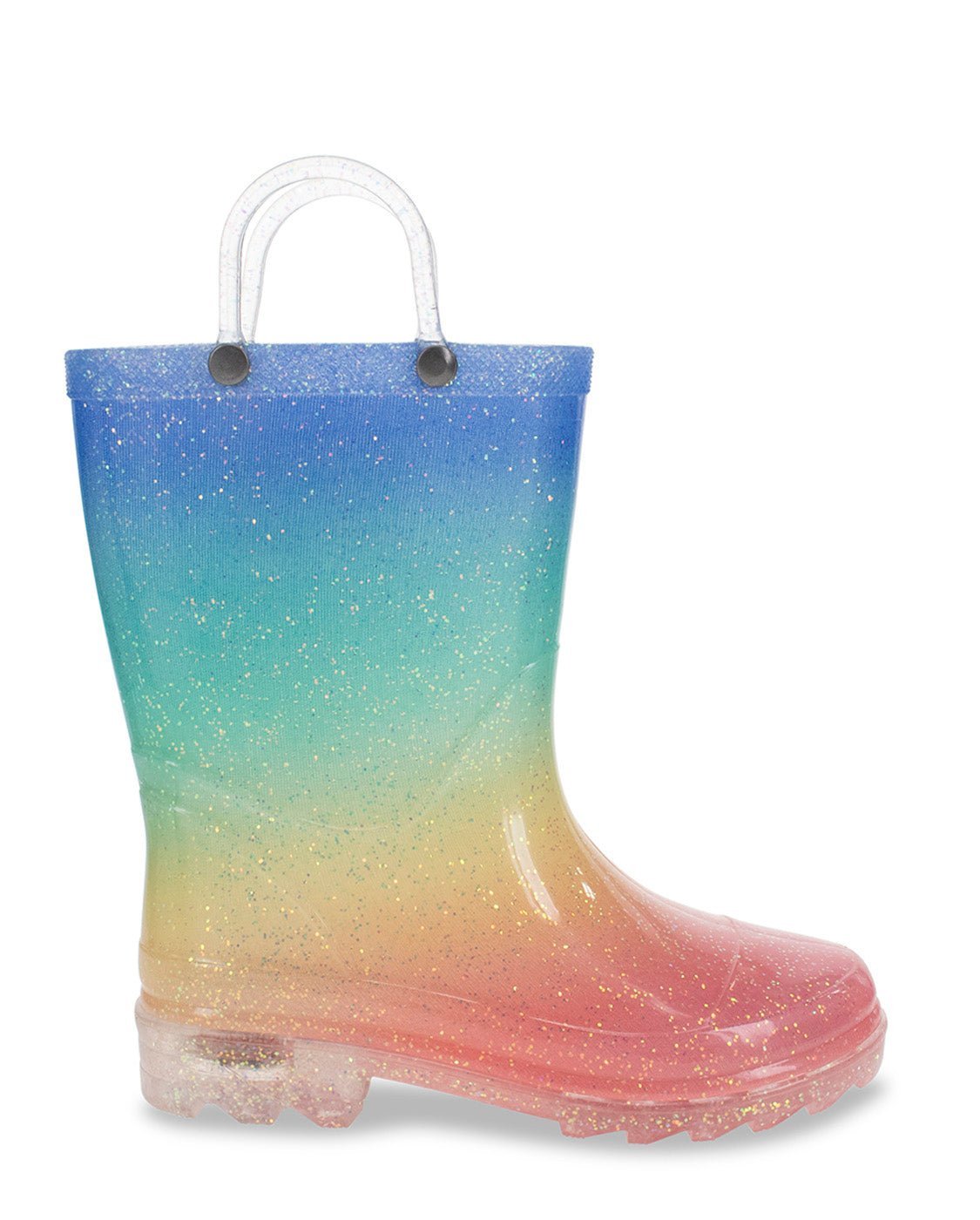 Kids Sparkle Metallic Lighted Rain Boot - Multi - Washington Shoe Company B2B