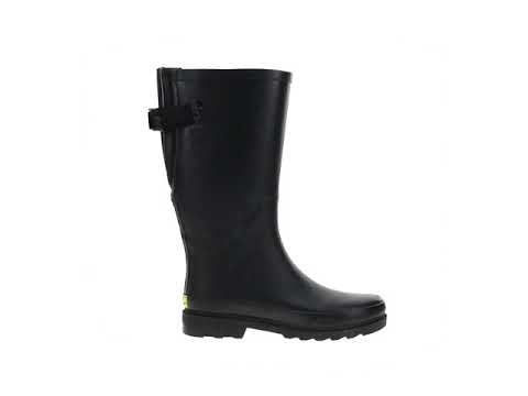 Womens Solid Vari-Fit Tall Rain Boot - Black - Youtube Video