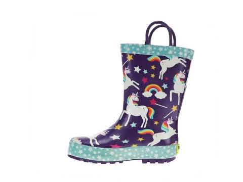 Kids Unicorn Dreams Rain Boot - Purple - Youtube Video