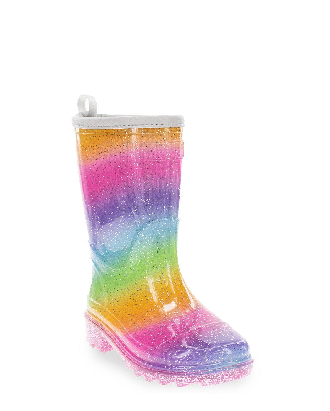 Sparkle Ombre Faux Fur Rain Boot - Multi - WSC B2B