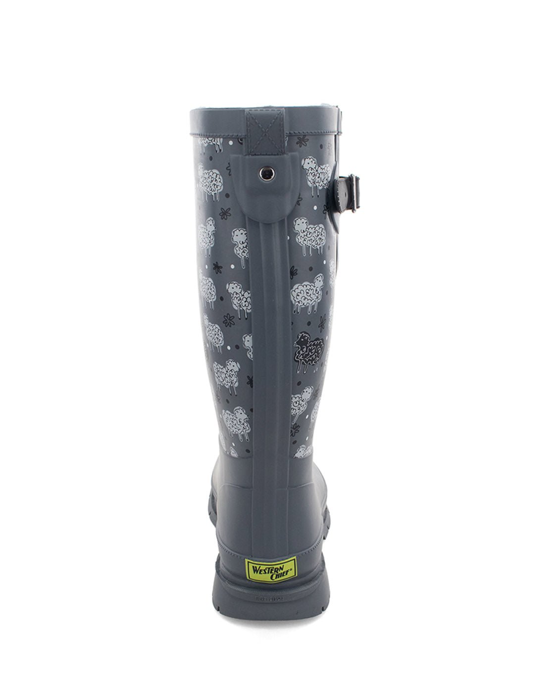 Women's Black Sheep Faux Fur Tall Rain Boot - Gray - WSC B2B