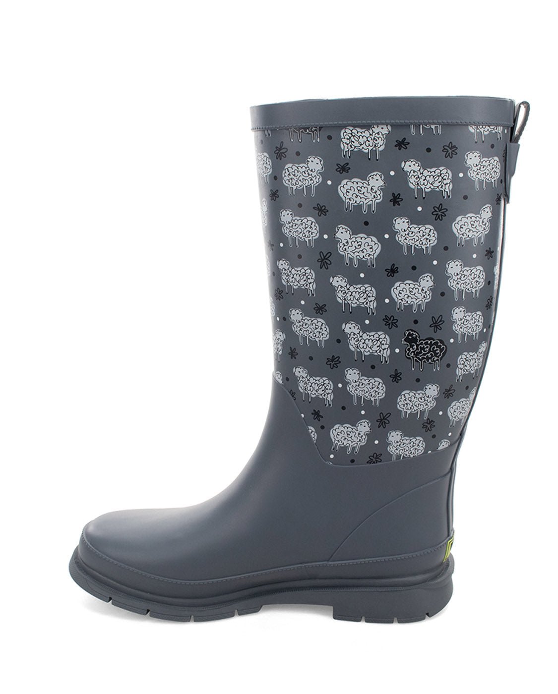 Women's Black Sheep Faux Fur Tall Rain Boot - Gray - WSC B2B