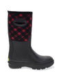 Women's Buffalo Check Polarprene Mid Cold Weather Boot - Black