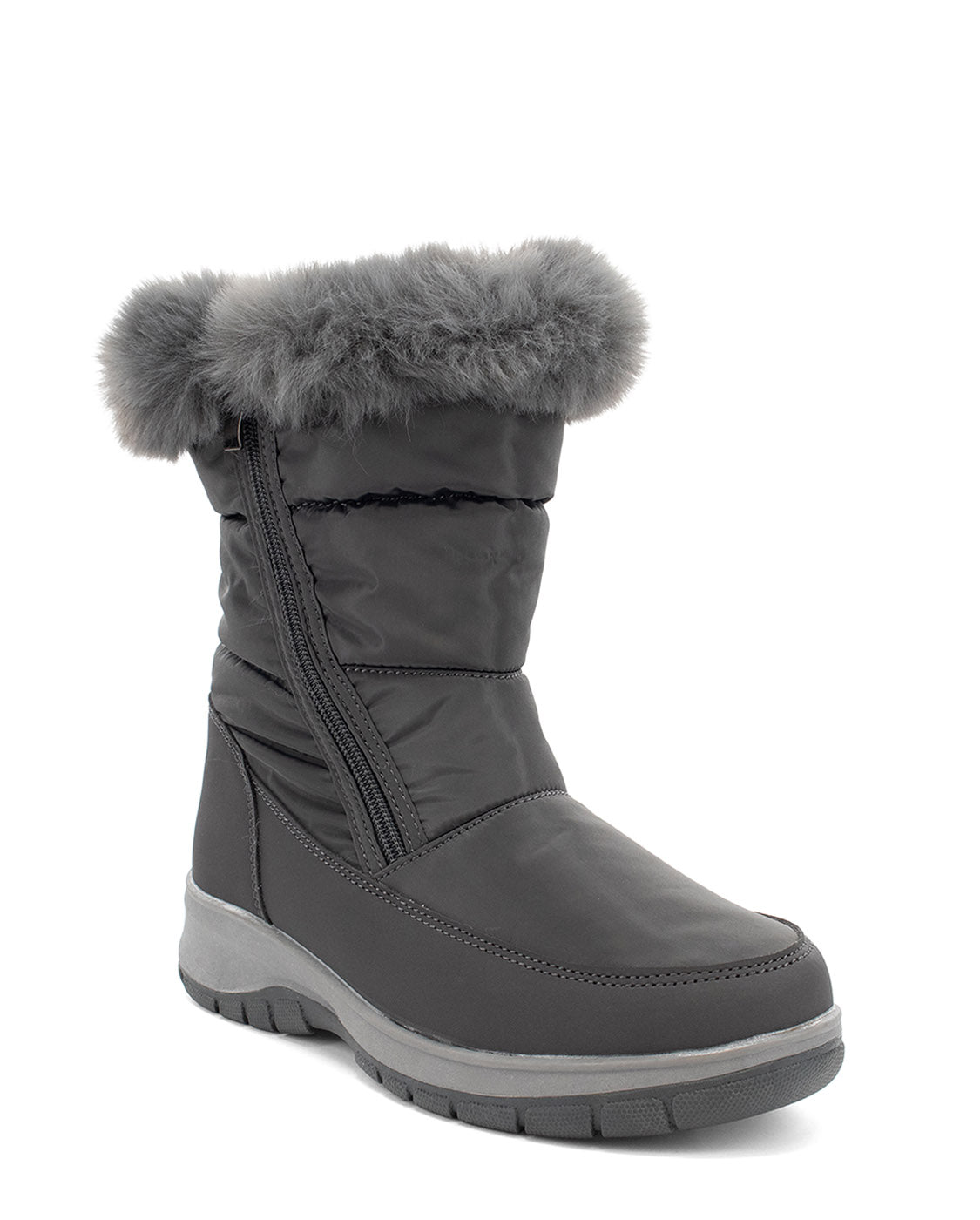 Women's Pine Faux Fur Mid Cold Weather Boot - Charcoal