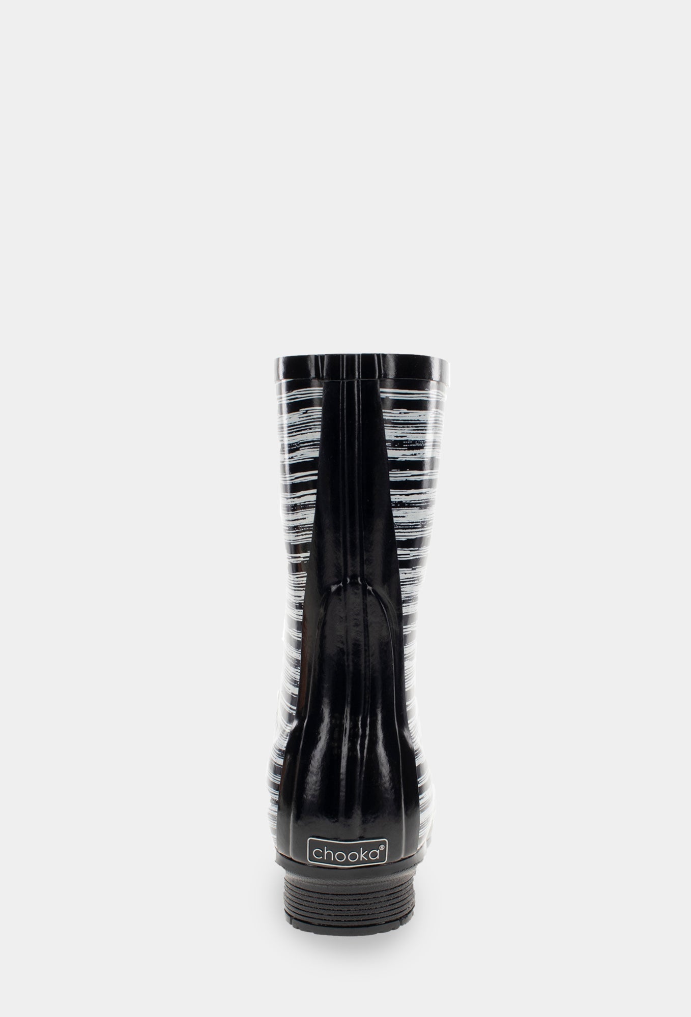 Gloss Drybrush Mid Rain Boot - Black - WSC B2B