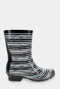 Gloss Drybrush Mid Rain Boot - Black - WSC B2B