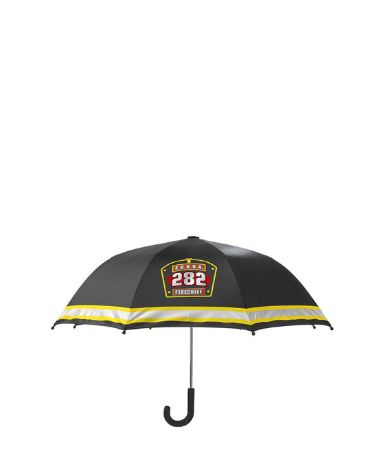 Kids 282 F.D.U.S.A. Firechief Umbrella - Black - WSC B2B