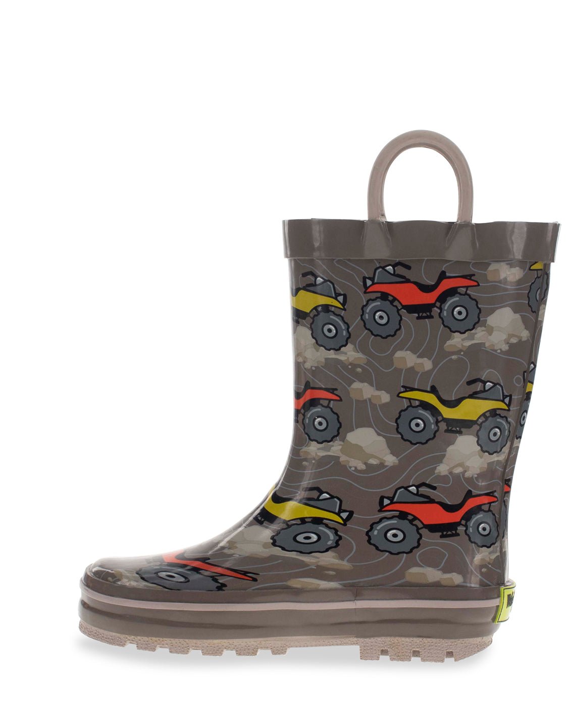 Kids 4-Wheeler Rain Boot - Brown - WSC B2B