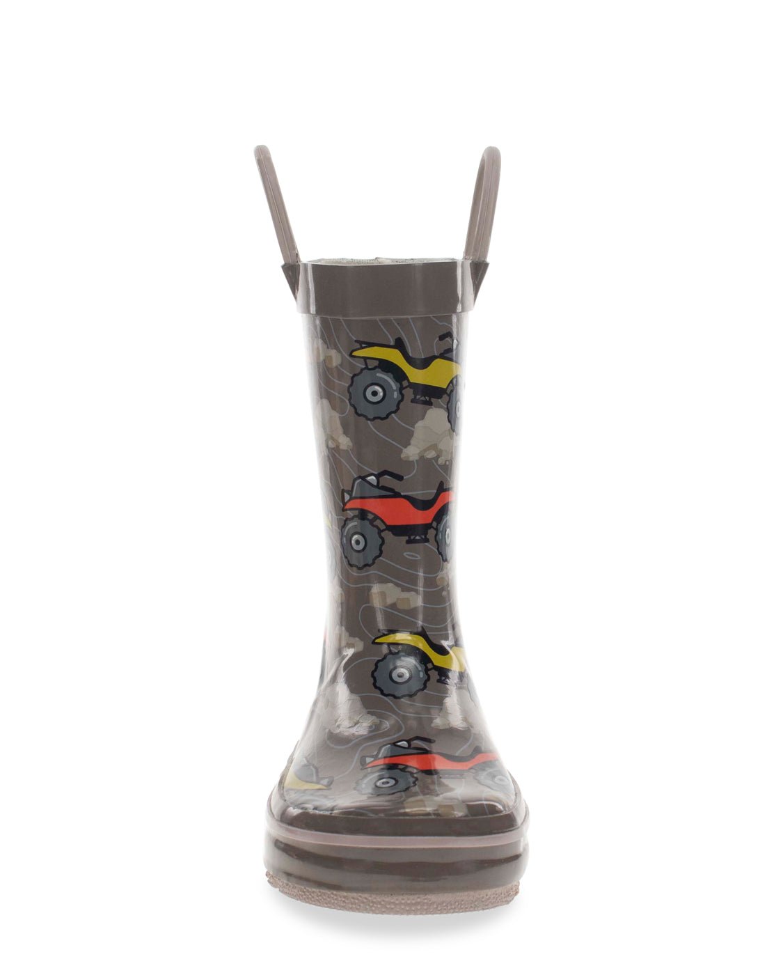 Kids 4-Wheeler Rain Boot - Brown - WSC B2B