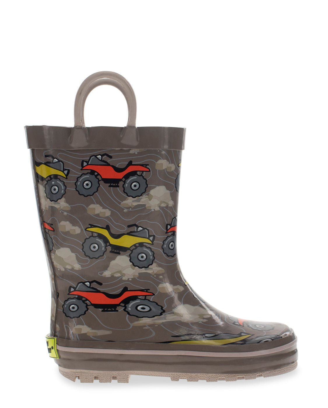 Kids 4-Wheeler Rain Boot - Brown - WSC B2B