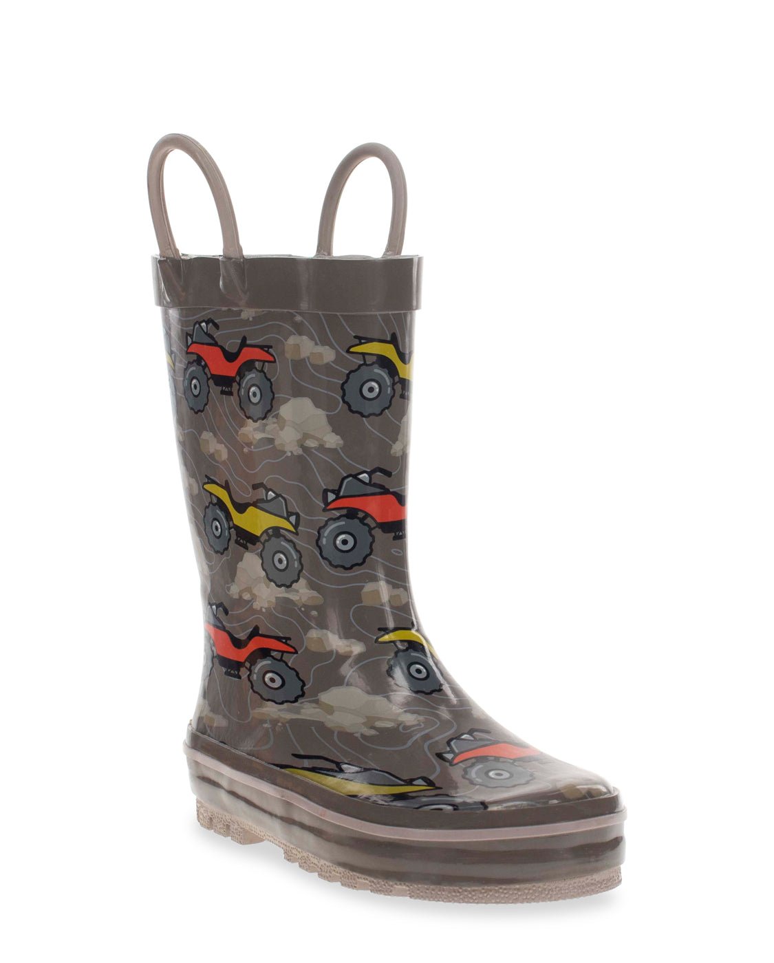 Kids 4-Wheeler Rain Boot - Brown - WSC B2B