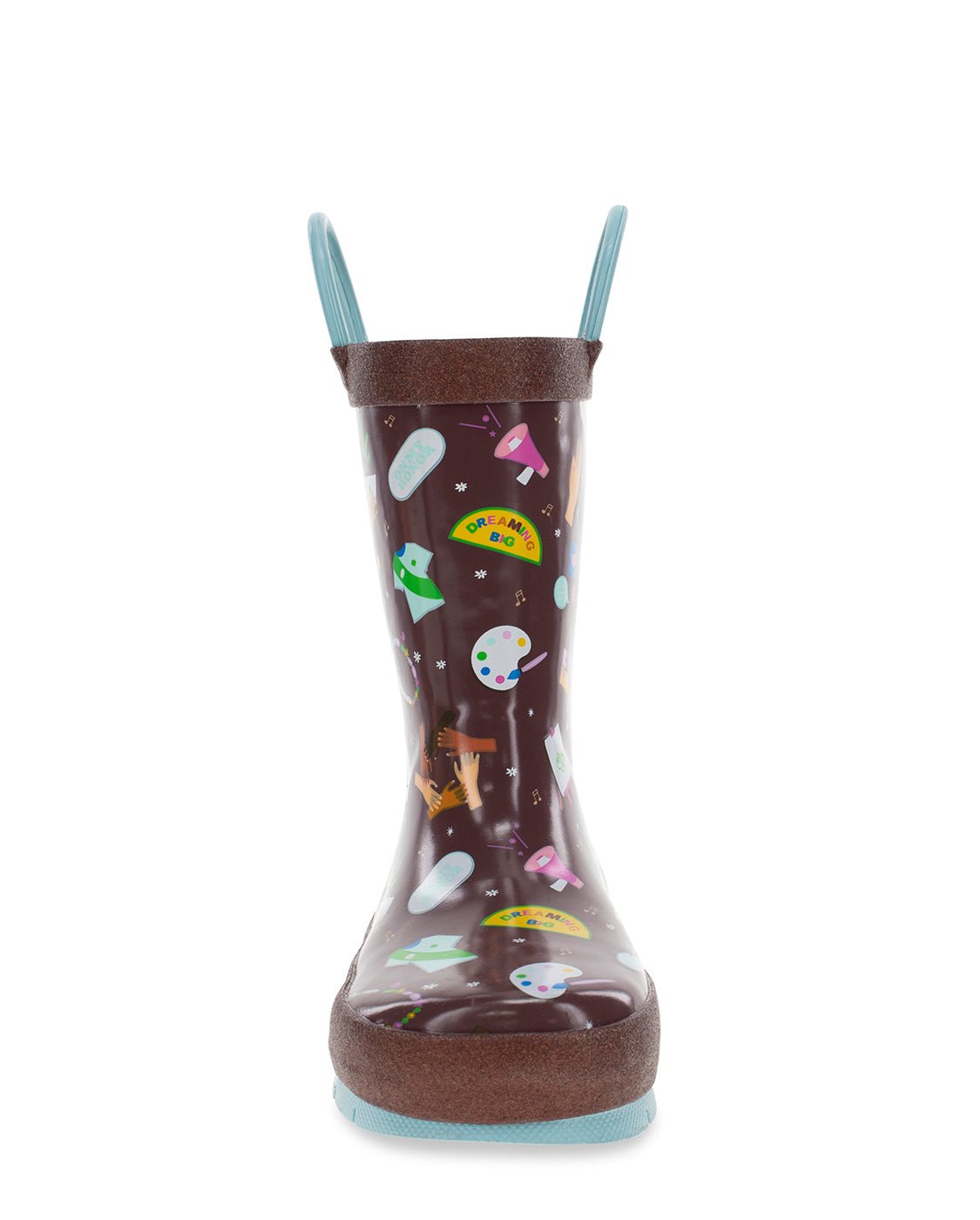 Kids Brownie Squad Rain Boot - Brown - WSC B2B