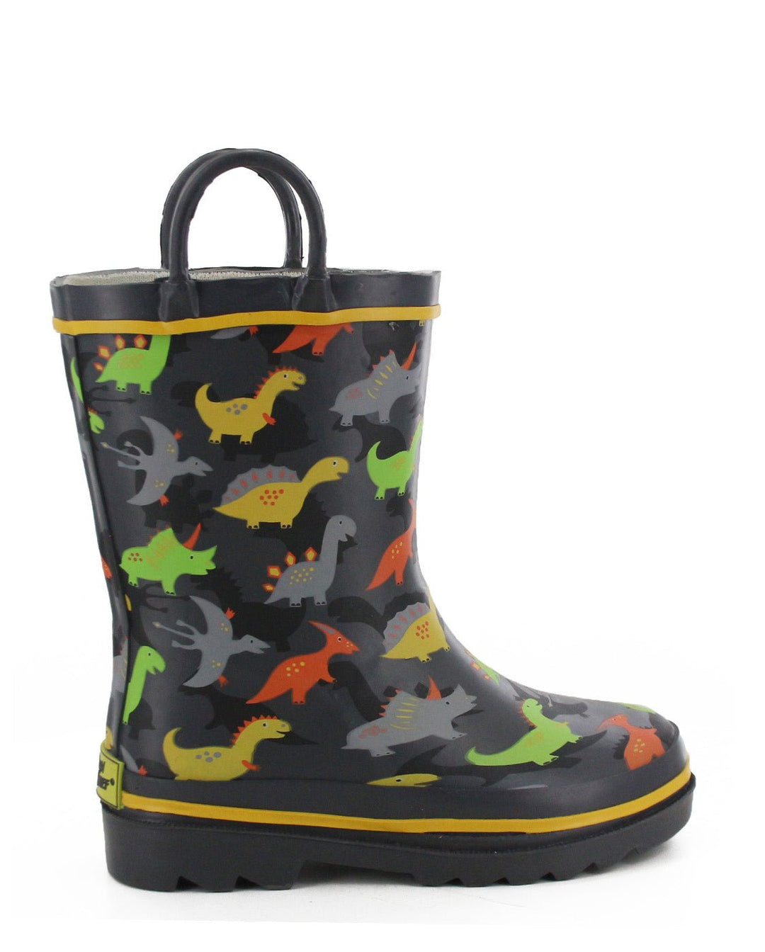 Kids Dino Dash Rain Boot - Charcoal - WSC B2B