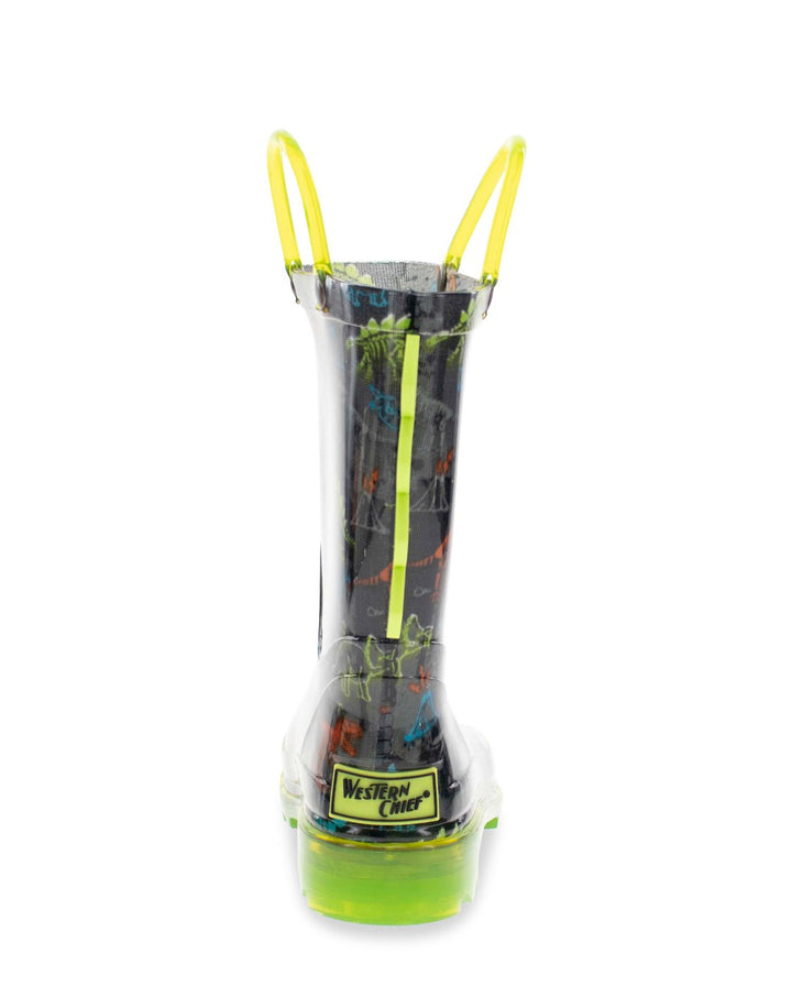 Kids Dinosaur Lighted Rain Boot - Gray - WSC B2B