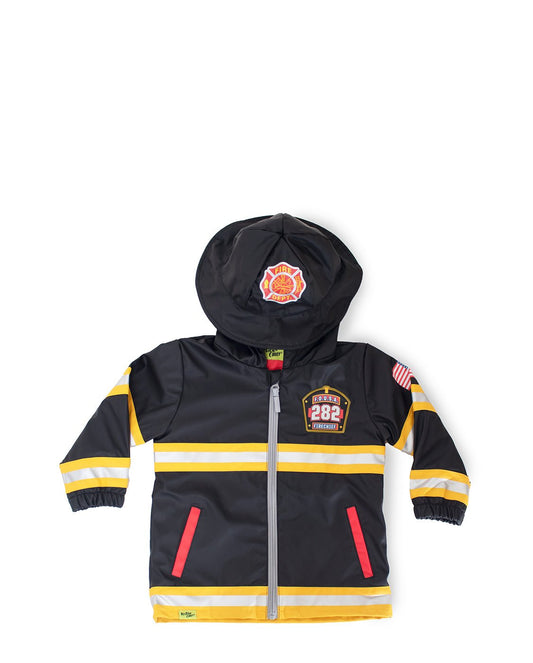 Kids F.D.U.S.A. Firechief Jr. Raincoat - Black - WSC B2B