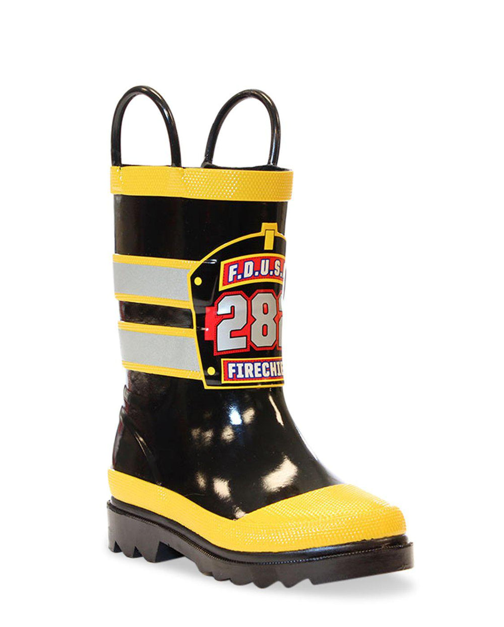 Kids F.D.U.S.A. Rain Boot - Black - WSC B2B