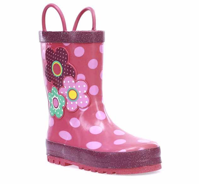 Kids Flower Cutie Rain Boot - Pink - WSC B2B
