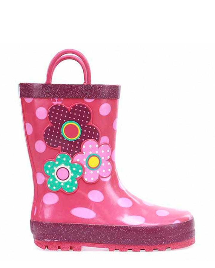 Kids Flower Cutie Rain Boot - Pink - WSC B2B