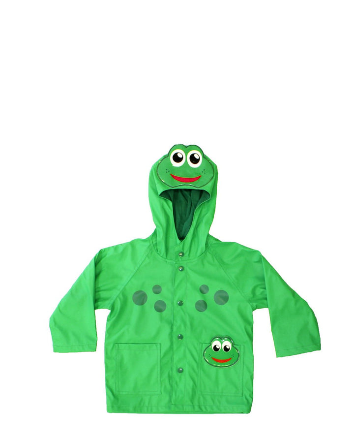 Kids Fritz Frog Raincoat - Green - WSC B2B