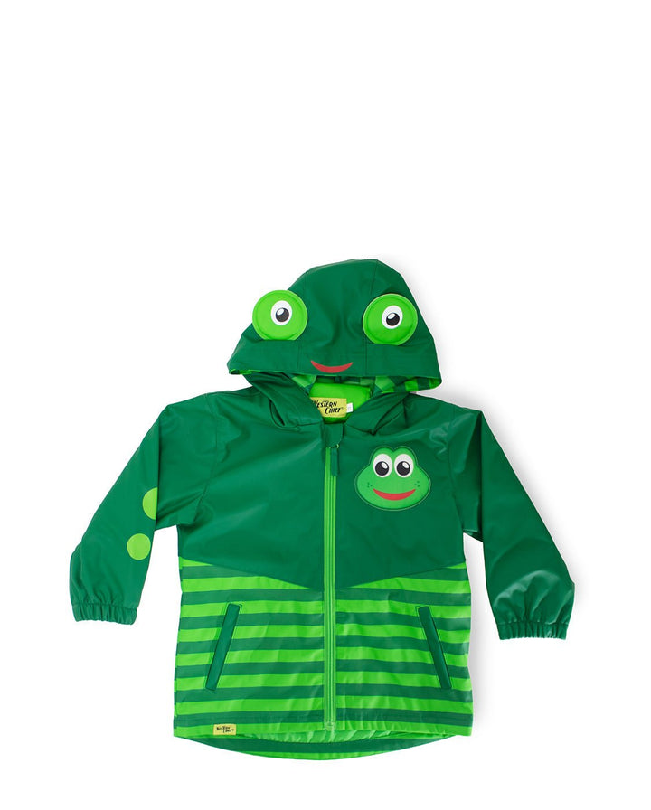 Kids Fritz Frog Raincoat - Green - WSC B2B