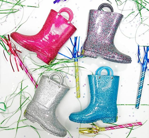 Kids Glitter Rain Boot - Multi - WSC B2B