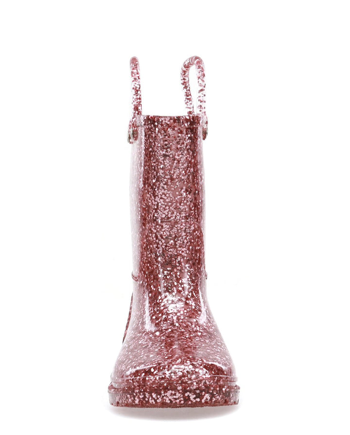 Kids Glitter Rain Boot - Rose Gold - WSC B2B