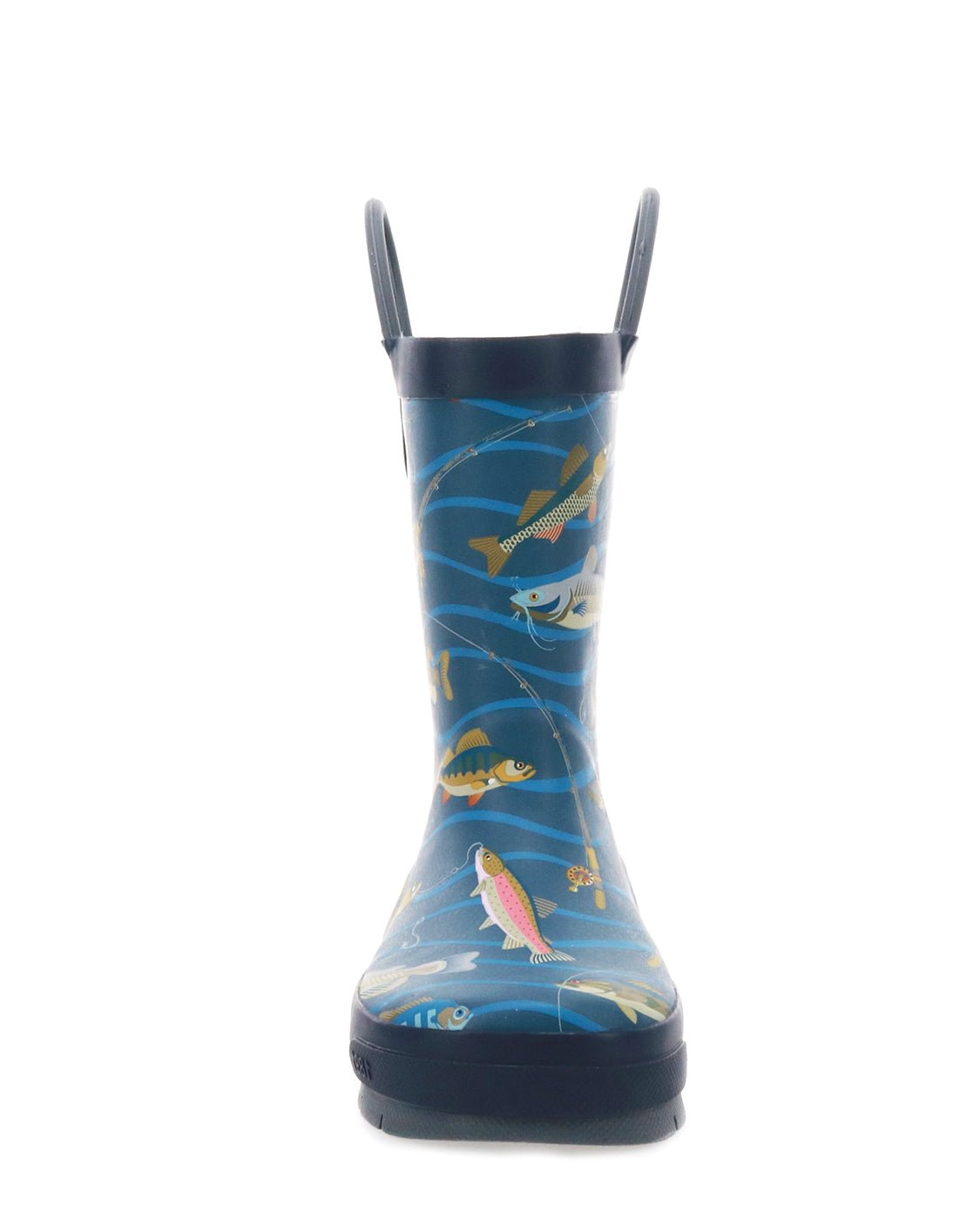 Kids Gone Fish'n Rain Boot - Navy - WSC B2B