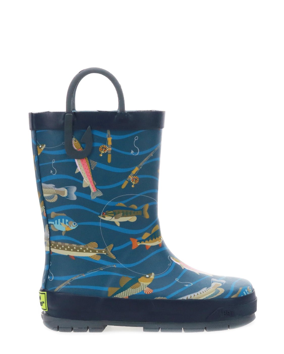 Kids Gone Fish'n Rain Boot - Navy - WSC B2B