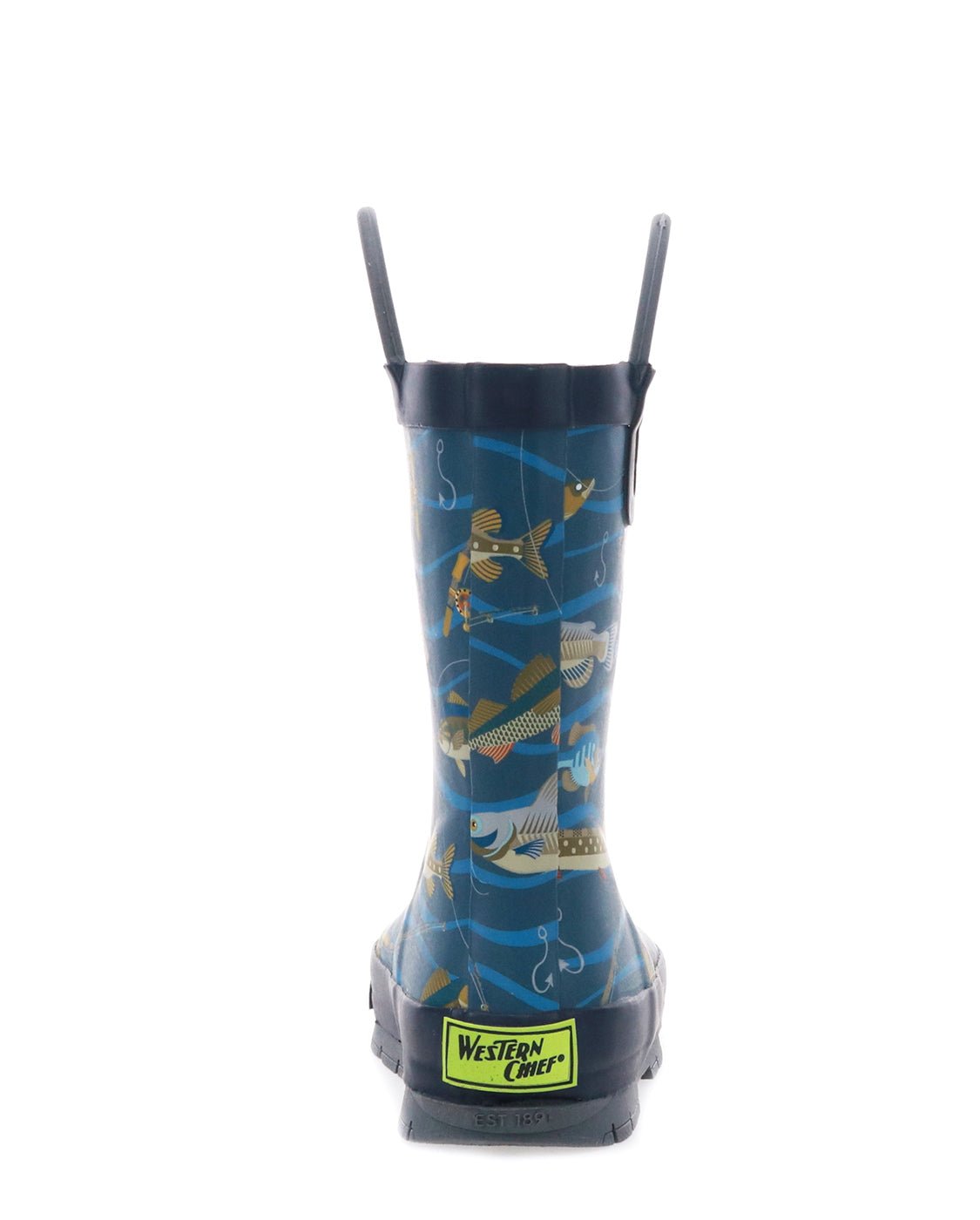 Kids Gone Fish'n Rain Boot - Navy - WSC B2B