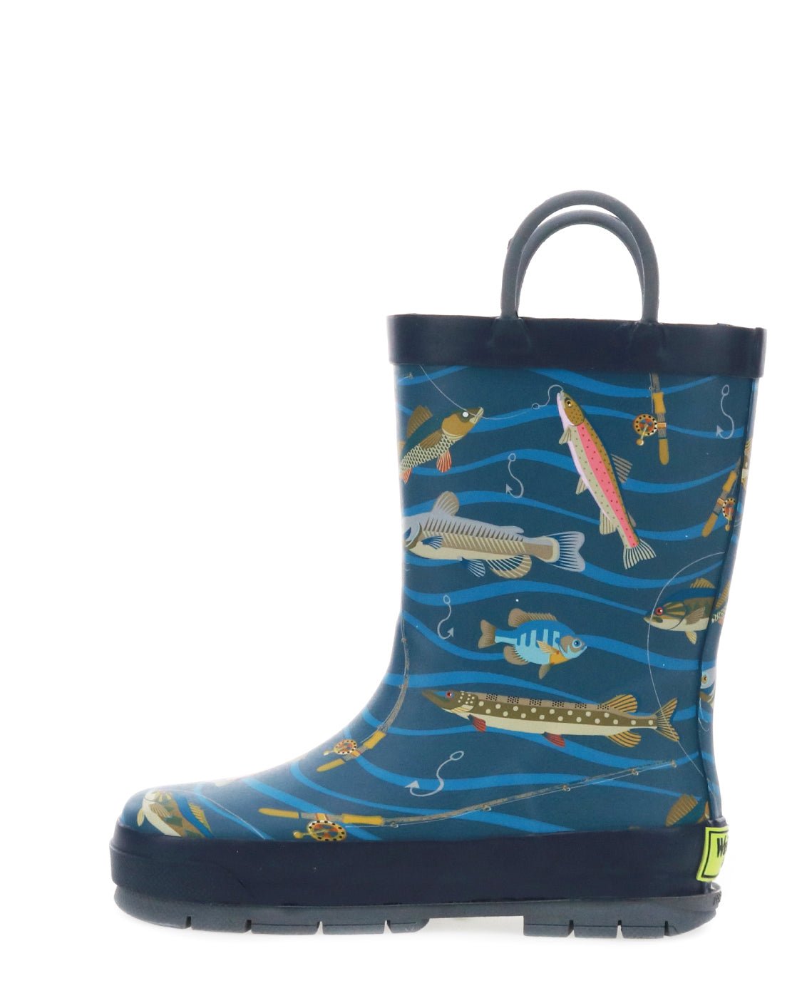 Kids Gone Fish'n Rain Boot - Navy - WSC B2B