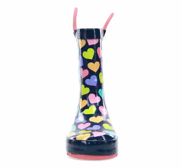 Kids Happy Hearts Rain Boot - Multi - WSC B2B