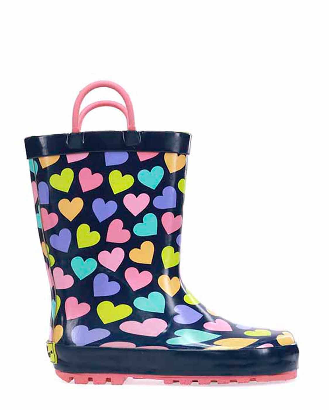 Kids Happy Hearts Rain Boot - Multi - WSC B2B