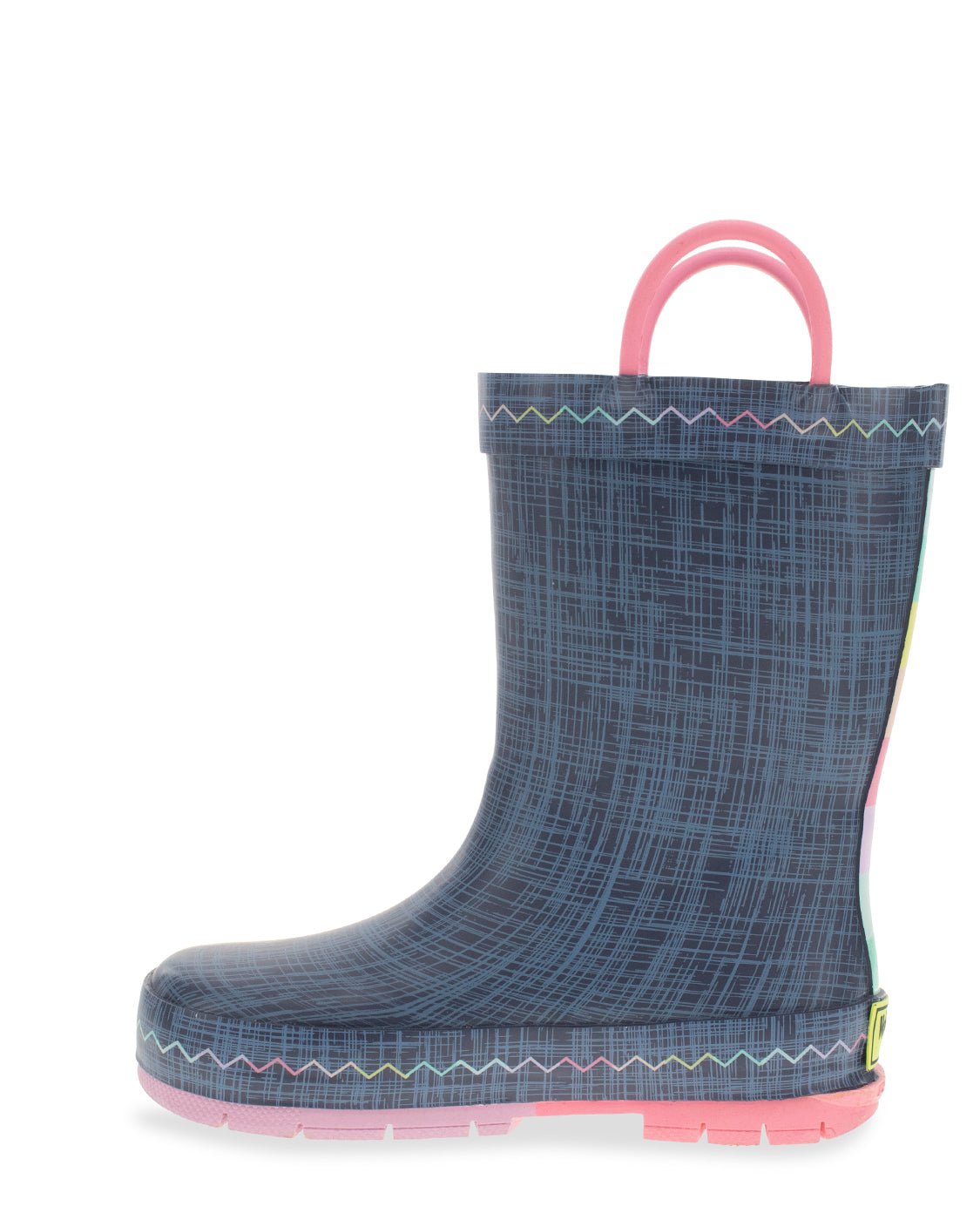 Kids Jean Patch Rain Boot - Blue - WSC B2B