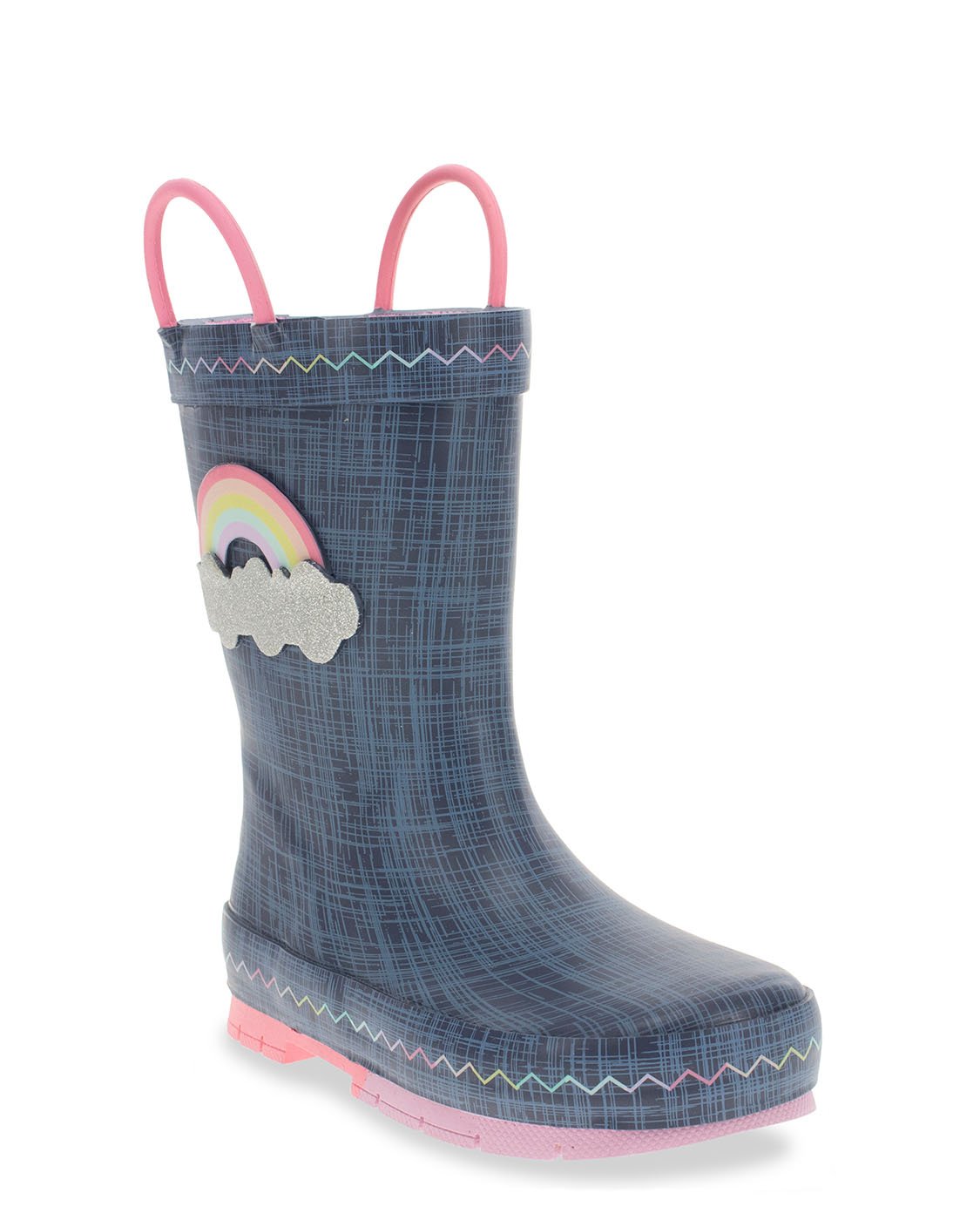 Kids Jean Patch Rain Boot - Blue - WSC B2B