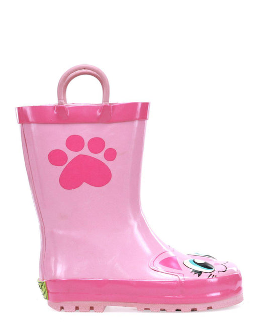 Kids Khloe Cat Rain Boot - Pink - WSC B2B