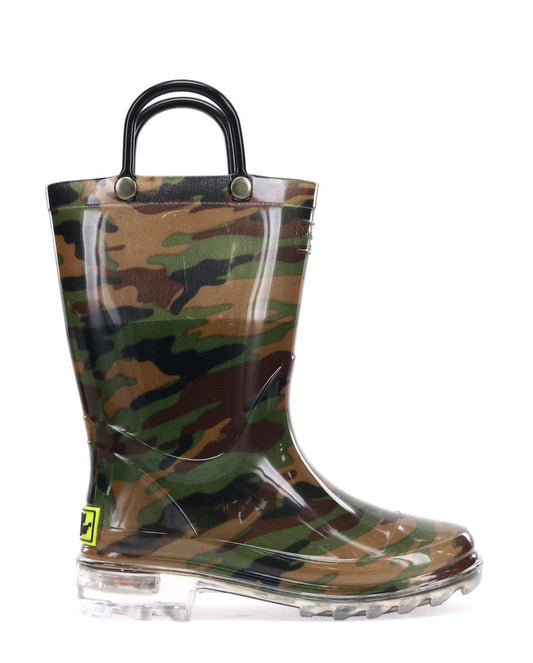 Kids Lighted Rain Boot - Camo - WSC B2B