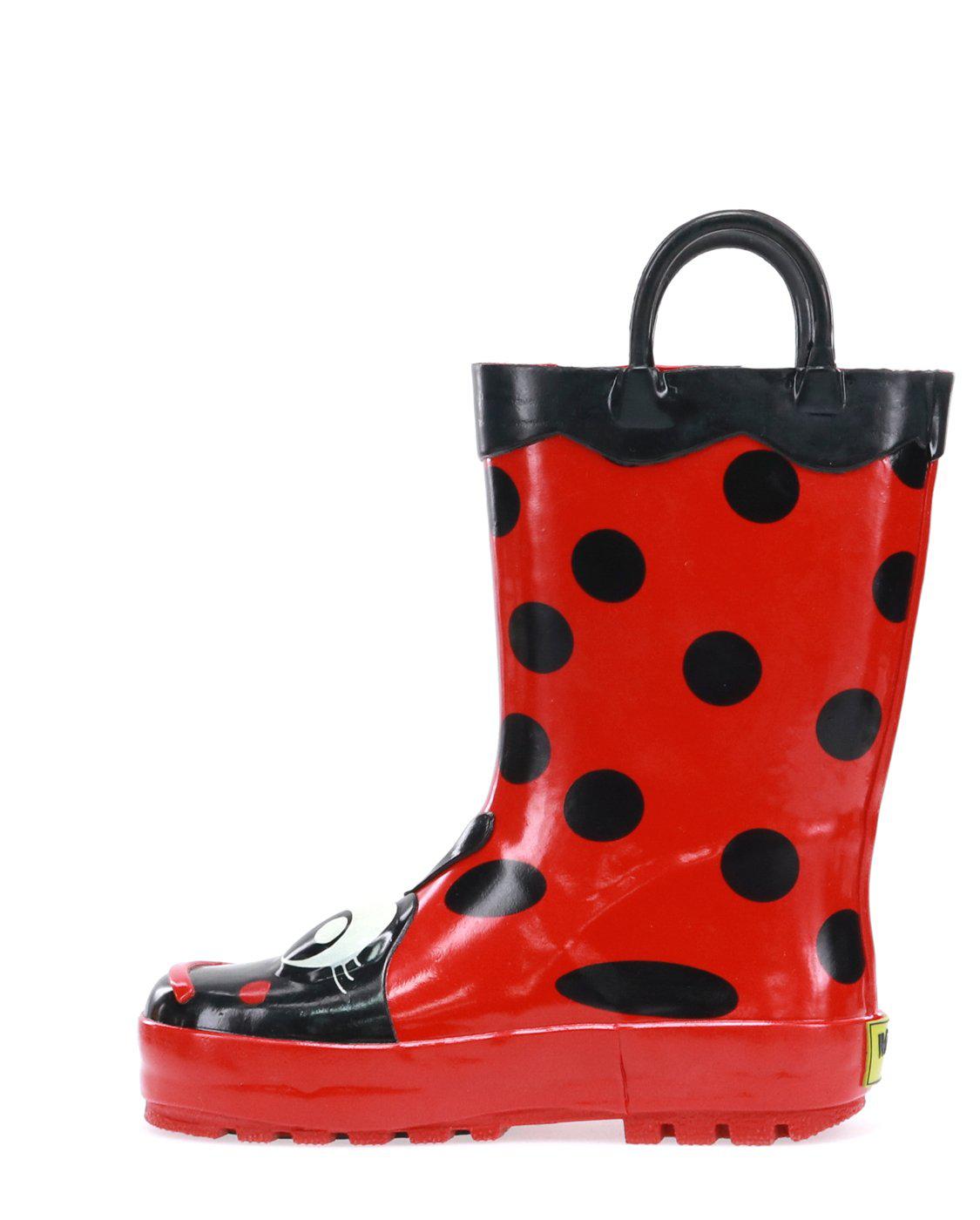 Kids Lucy Ladybug Rain Boot - Red - WSC B2B