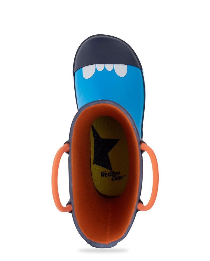 Kids Mason Monster Rain Boot - Blue - WSC B2B