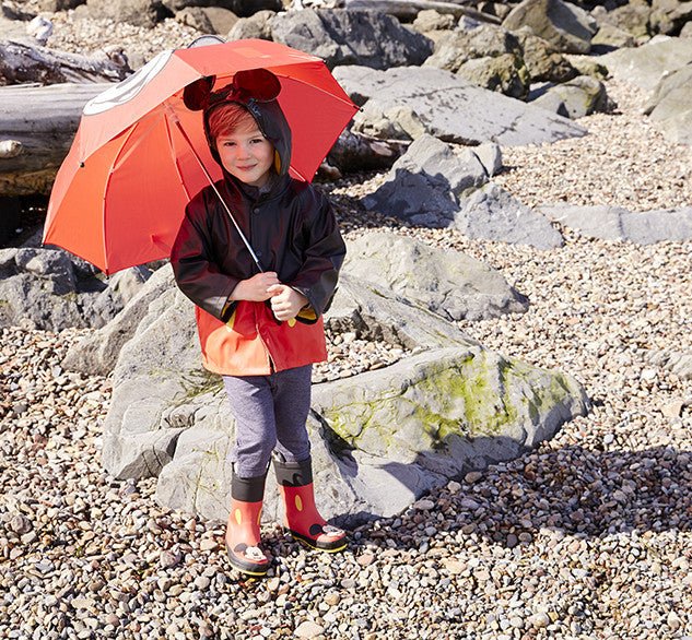 Kids Mickey Mouse Raincoat- Red - WSC B2B