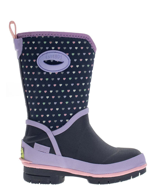 Kids Mini Sweethearts Neoprene Cold Weather Boot - Navy - WSC B2B